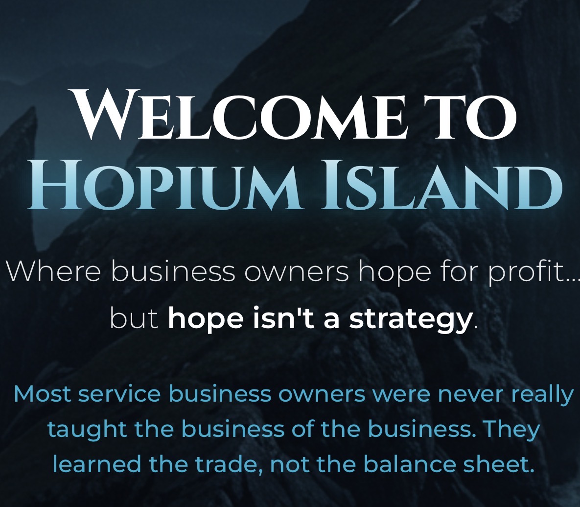 Welcome to Hopium Island
